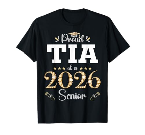 Fière Tia of A 2026 Senior Graduate Graduation T-Shirt
