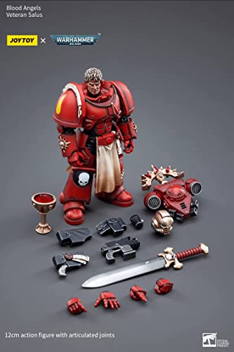 Joytoy Warhammer 40K Officially Licensed 1/18 Scale Science-Fiction Action Figures Full Set Series -Blood Angels Veteran Salus #TOP7