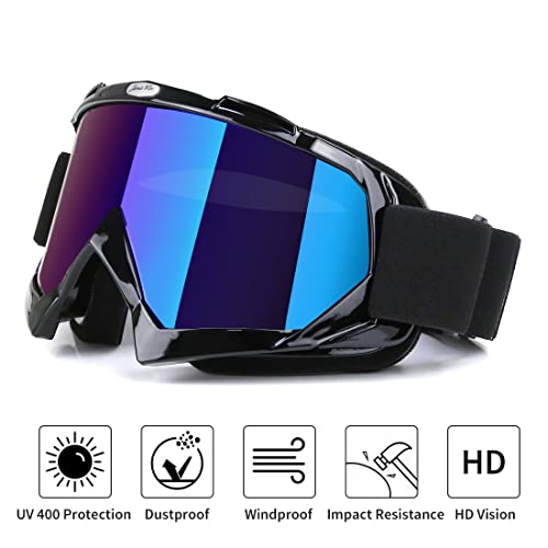 Jamiewin Motocross Goggles Atv Dirt Bike Motorcycle Utv Mx Otg Offroad Riding Goggles Anti Uv Dustproof Anti Fog Racing Skiing Goggles For Men Women Youth Kids #TOP2