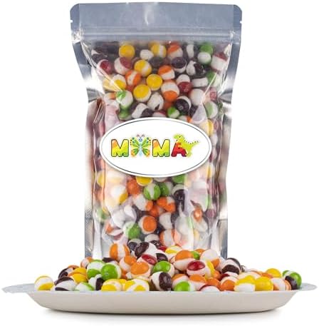 MiMa Flavorful Freeze-Dried Asteroids - Assorted Fruit Candy (10oz, Original Rainbow) - Summer Candy Sale,Basket Stuffers & Fillers, Crunchy Freeze Dried Candy
