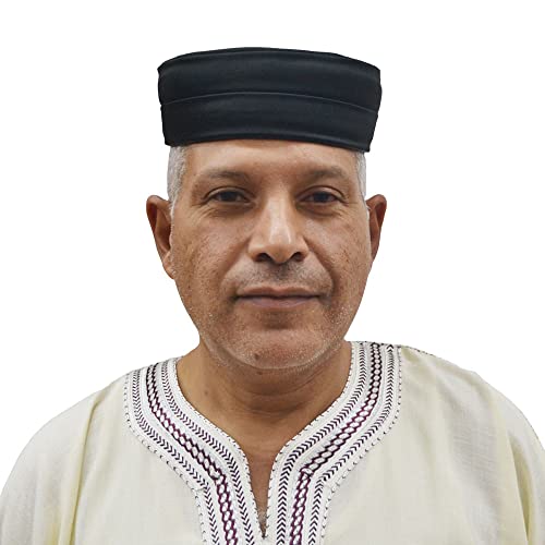 Turbant marocain authentique Razza Horus Artesanía de Egipto bonnet noir de qualité