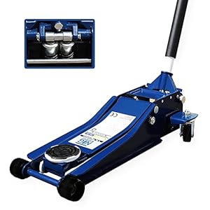 NTG Hydraulischer Wagenheber Rangierwagenheber 3to 3000kg 75-505mm KFZ PKW Werkstatt Doppelpumpsystem extra Flach