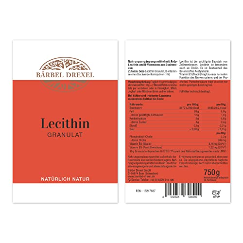 Lecithin Granulat von Bärbel Drexel – Soja Lecithin (750g)