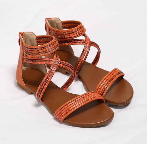 Image of Sandals Women Dressy Summer Flat Strappy Cute Casual Beach shoes