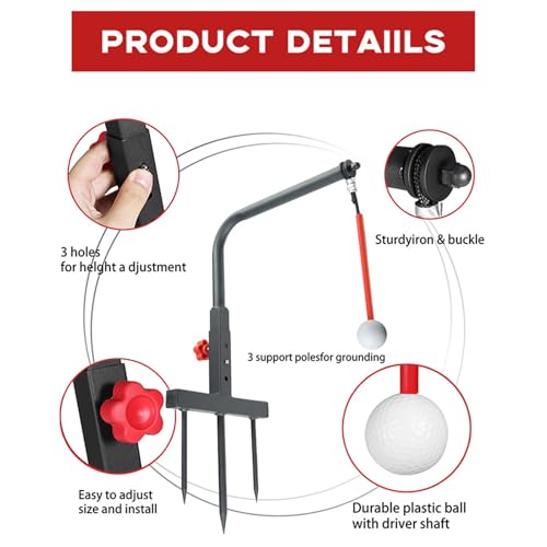 Support d'alignement réglable pour simulateur de précision et swing de golf - 7