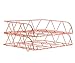 PAG 2 Packs Stackable Horizontal Metal File Letter Trays Organizer for Desk, Rose Gold