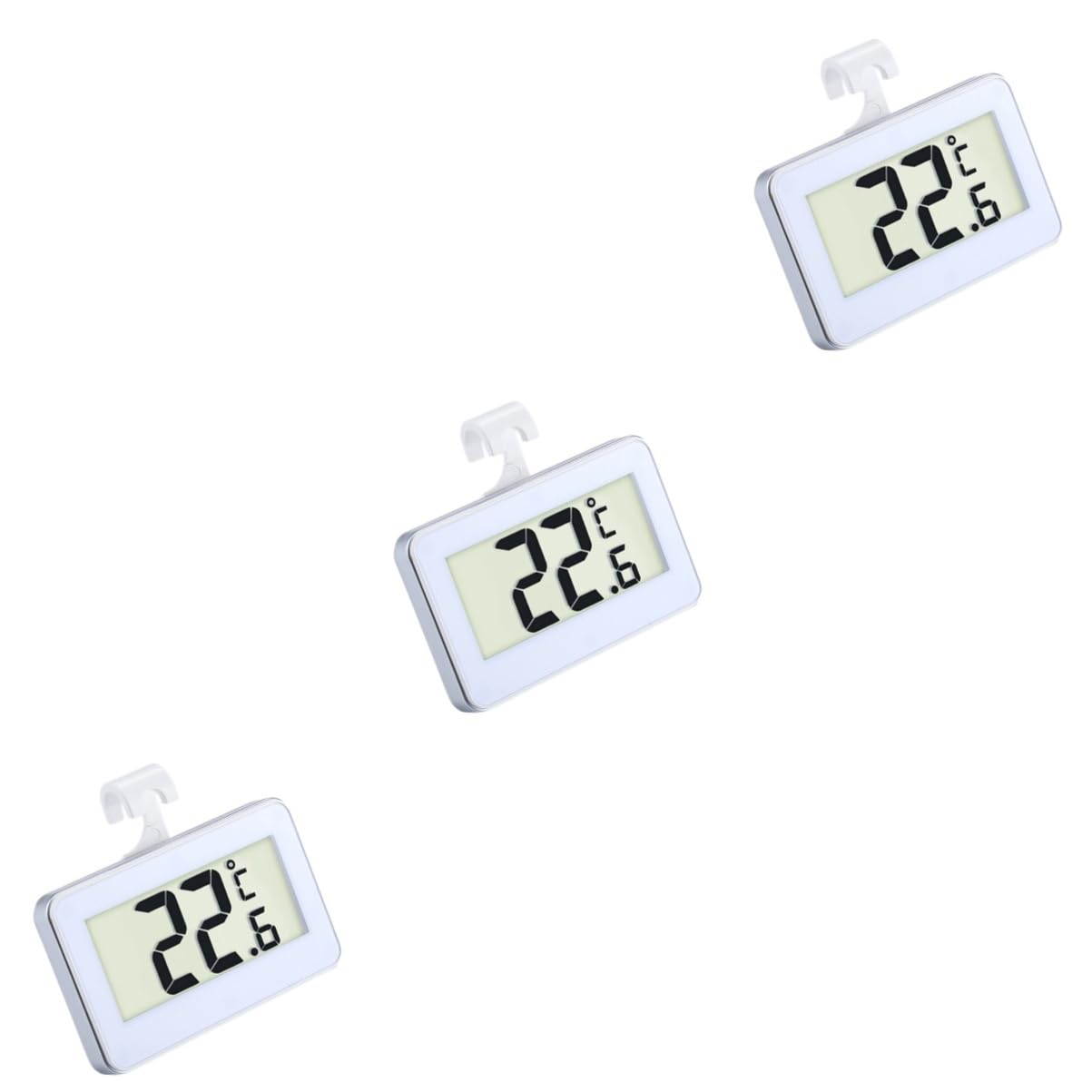 Happyyami 6 Piezas termómetro digital termometro para frigorifico y congelador termometro casa temperatura del terrario termómetro de refrigerador termómetro exterior termómetro de nevera