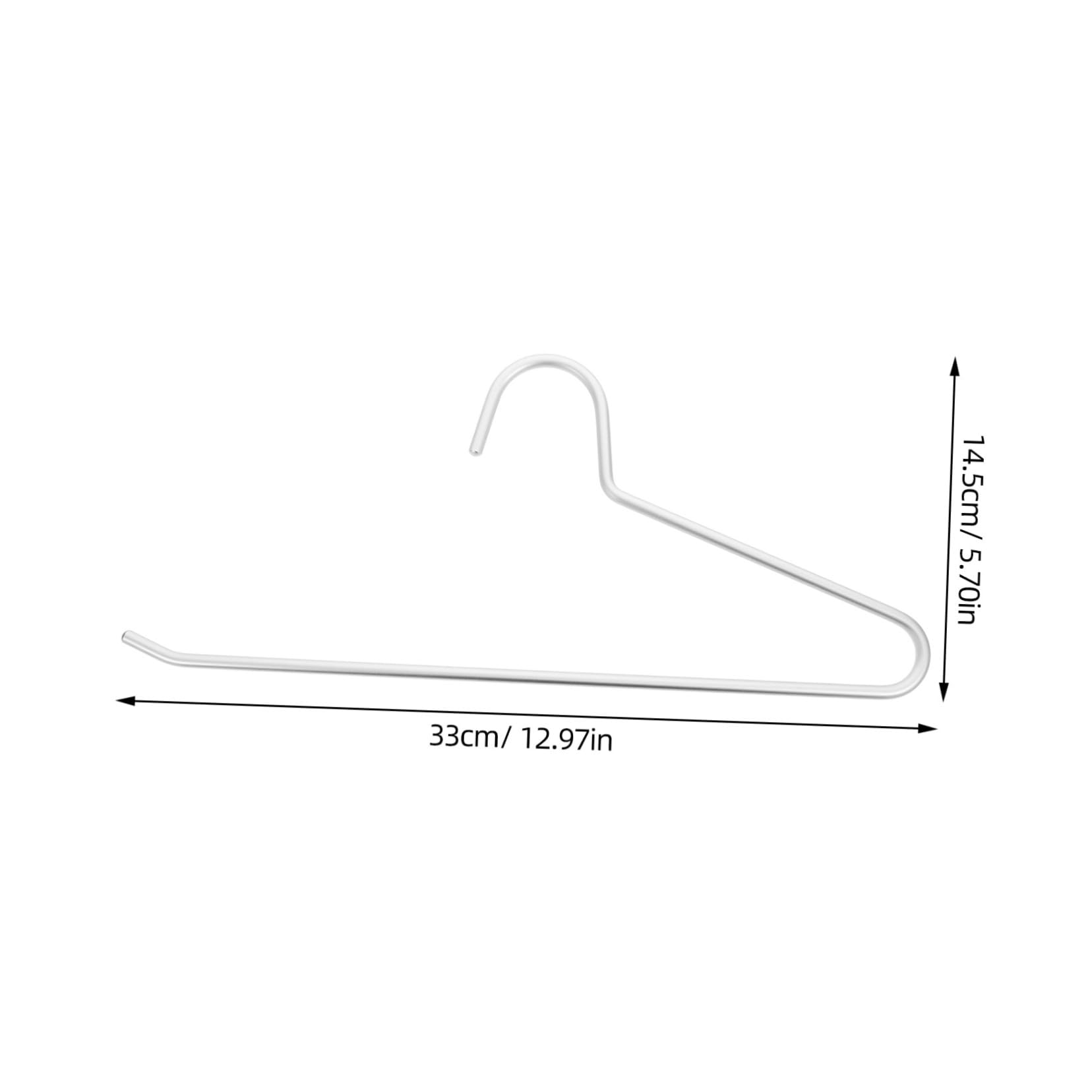 Unomor 10Pcs Trouser Hangers Traceless Pants Hangers for Closet Storage Non Slip Design for Jeans and Slacks Space Saving