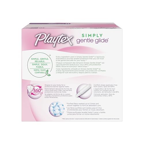 Playtex Gentle Glide Tampons Unscented Ultra Absorbency 36 Count (Pack of 3)