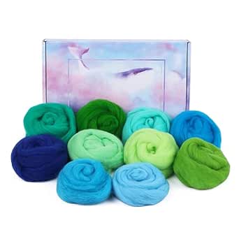Kit Laine à Feutrer NEBURORA – 32 Couleurs X 3g – 96g Total – Feutrage Aiguille Et Eau – Sacs Refermables