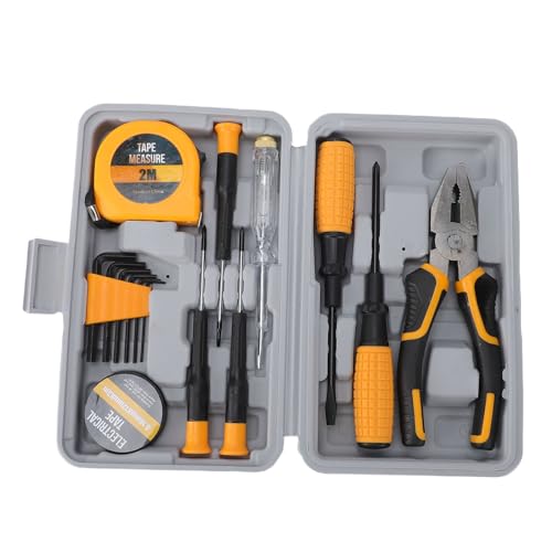 Kit de herramientas básicas para reparaciones con caja de almacenamiento miniatura 1