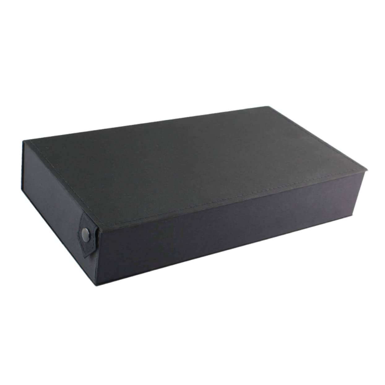caja de almacenamiento de gafas sunglasses organizer relojero organizador hombre cadena de gafas titular de gafas embalaje vitrina de gafas de sol Lentes cuero pu Black