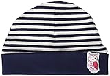 Unifarbener Umschlag Salt & Pepper Baby-Mädchen 05222208 Beanie-Mütze, Navy, 47cm