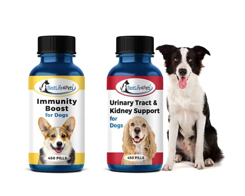 Bestlife4Pets Dog Health Care Combo- Natural Dog Vitamins And Supplements - All Natural, Easy To Take - 2 X 450 Pills #TOP15