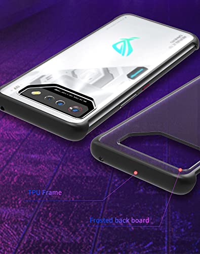 Foluu For Asus Rog Phone 7/7 Ultimate Case, Reinforced Frosted Pc Hard Back Translucent Shock-Absorption Anti-Scratch Non-Slip Protective Case For Asus Rog Phone 7/7 Ultimate 2023 #TOP4