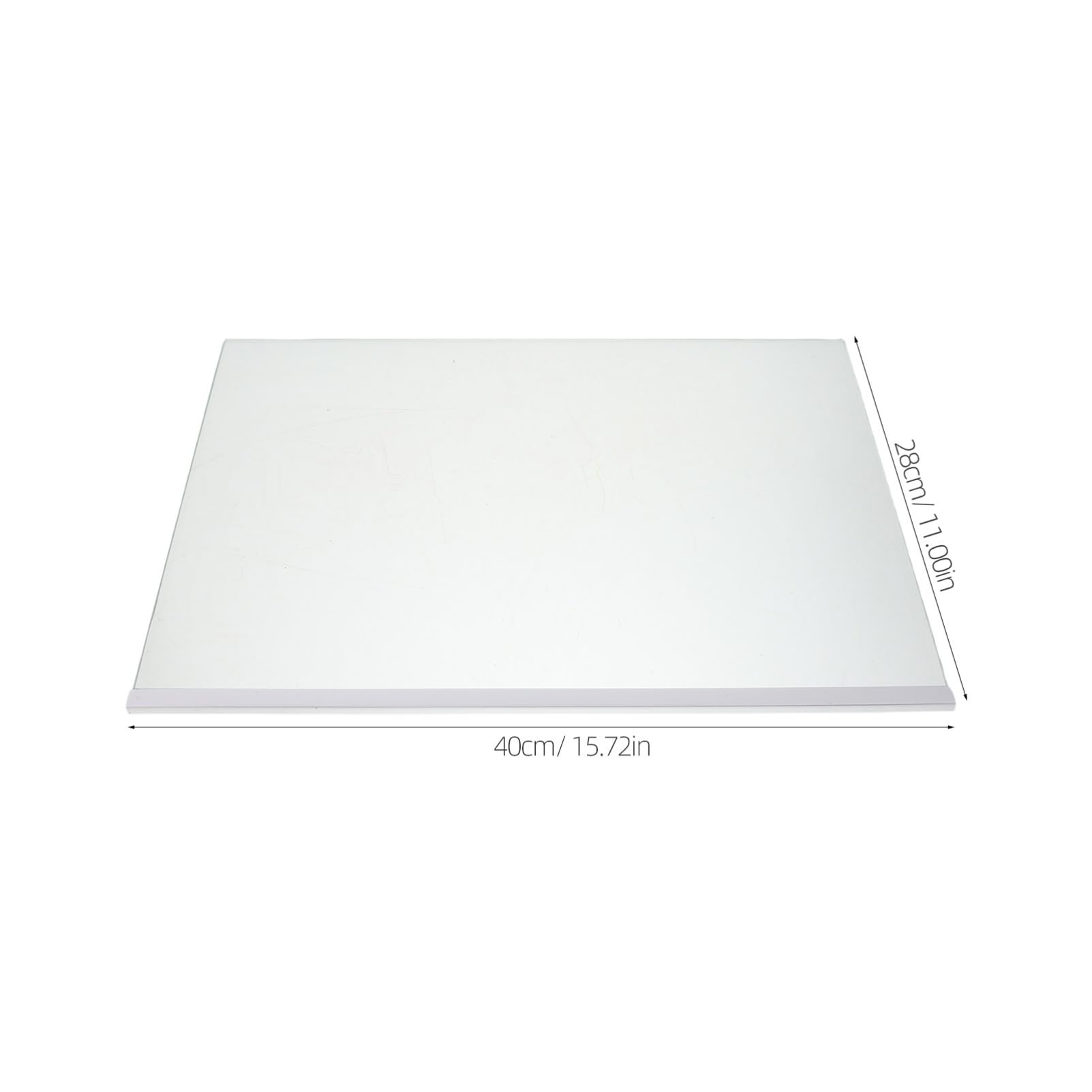 Estante de Vidrio Templado de 400x280mm para Refrigerador y Congelador Borde Recubierto y Acabado Pulido para Organización Fácil y Compatibilidad Amplia