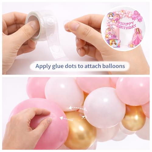 Image of Rozi Decoration Princess Theme Birthday Decoration Kit with Balloon, Princess Foil Balloons for Girls Party - Complete Party Birthday Decoration Set Pack of 63 Pcs