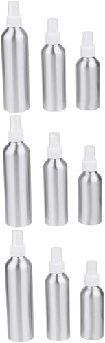 DOITOOL 9 Pcs Travel Containers for Toiletries Aluminum Perfume Bottle Travel Cosmetic Containers Spray Mist Bottle Mini Perfume Bottle Mini Travel