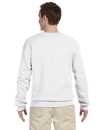 Sweat-shirt à col rond NuBlend Jerzees anti-boulochage blanc
