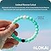 Lokai Silicone Beaded Bracelet for Animal Rescue Cause - Medium, 6.5 Inch Circumference - Jewelry Fashion Bracelet Slides-On for Comfortable Fit for Men & Women