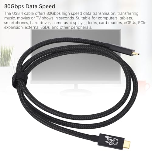 Cable USB 4 80Gbps para solucionar las transferencias lentas en portátiles y tabletas 3