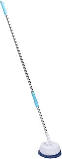 Yunseity Electric Spin Mop, Cordless Cleaning Brush Scrubber with Wet & Dry Wipes, Telescopic Handle Rechargeable Power Mops for Floors Tiles Glass Ceilings Cleaning