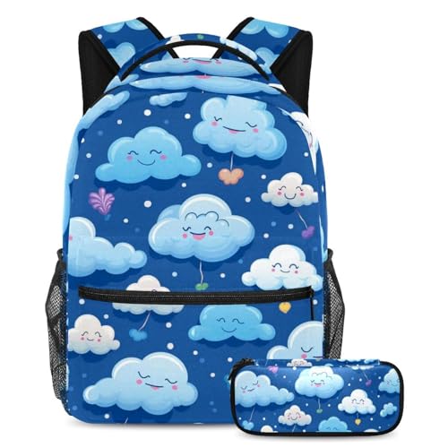 Sac à dos école pingouin 2 pièces anti-mal de dos pour adolescents et enfants
