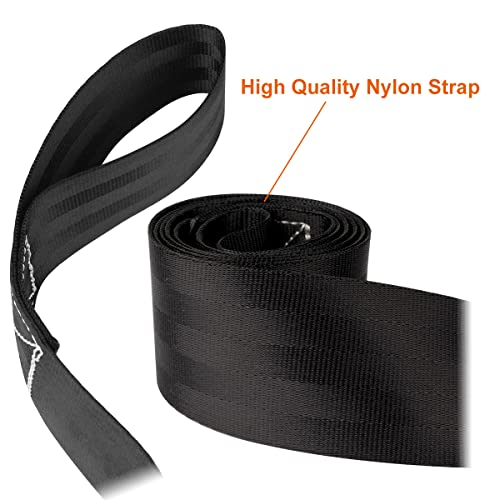 Jchl Nylon Marine Boat Trailer Transom Tie-Down Securing Straps 2" X4' Adjustable Ratchet Kayak Canoe Bow Stern Tie Down Straps 2100 Lbs Capacity 2-Pack Black #TOP4