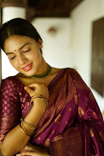 Image of Avantika Fashion Women's Kanjivaram Soft Semi Silk Banarasi Sarees With Blouse Piece.