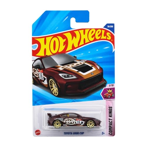 Hot Wheels Toyota GR86 Cup mini carro 1:64 marrón miniatura 4