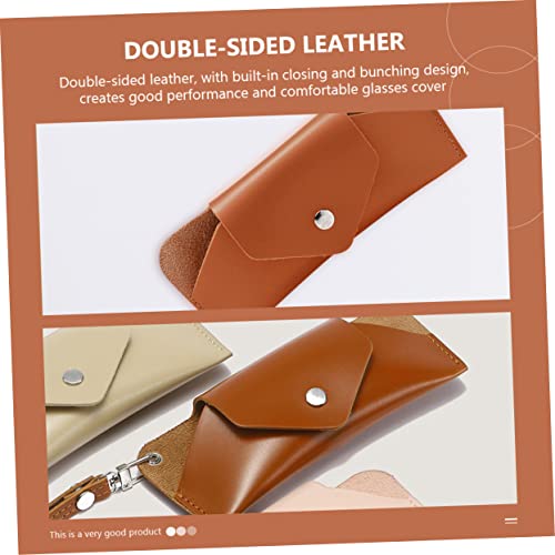GALPADA 1 Conjunto De Bolsa De Óculos Porta-Óculos De Viagem De Couro Estojo De Óculos De Viagem Por
