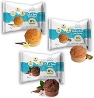 Nuvola Zero - Dolce Zero MIX 3 Geschmacksrichtungen, Kohlenhydratfrei, Zuckerfrei, Laktosefrei, Glutenfrei, Reich an Ballaststoffen, 1 Stk Kakao, 1 Stk Vanille, 1 Stk Haselnuss