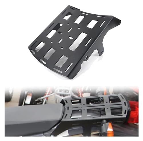 Porte-bagages arrière Suzuki DR650 de 1990 à 2021, support d'étagère noir pour moto trail