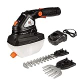 DELTAFOX Akku-Drucksprüher Drucksprühgerät 3in1 Set inkl. Gras und Strauchmesser - Pflanzensprüher - Gartenspritze - inkl. 10,8 V 2 Ah Li Ion Akku - 1 h Ladezeit