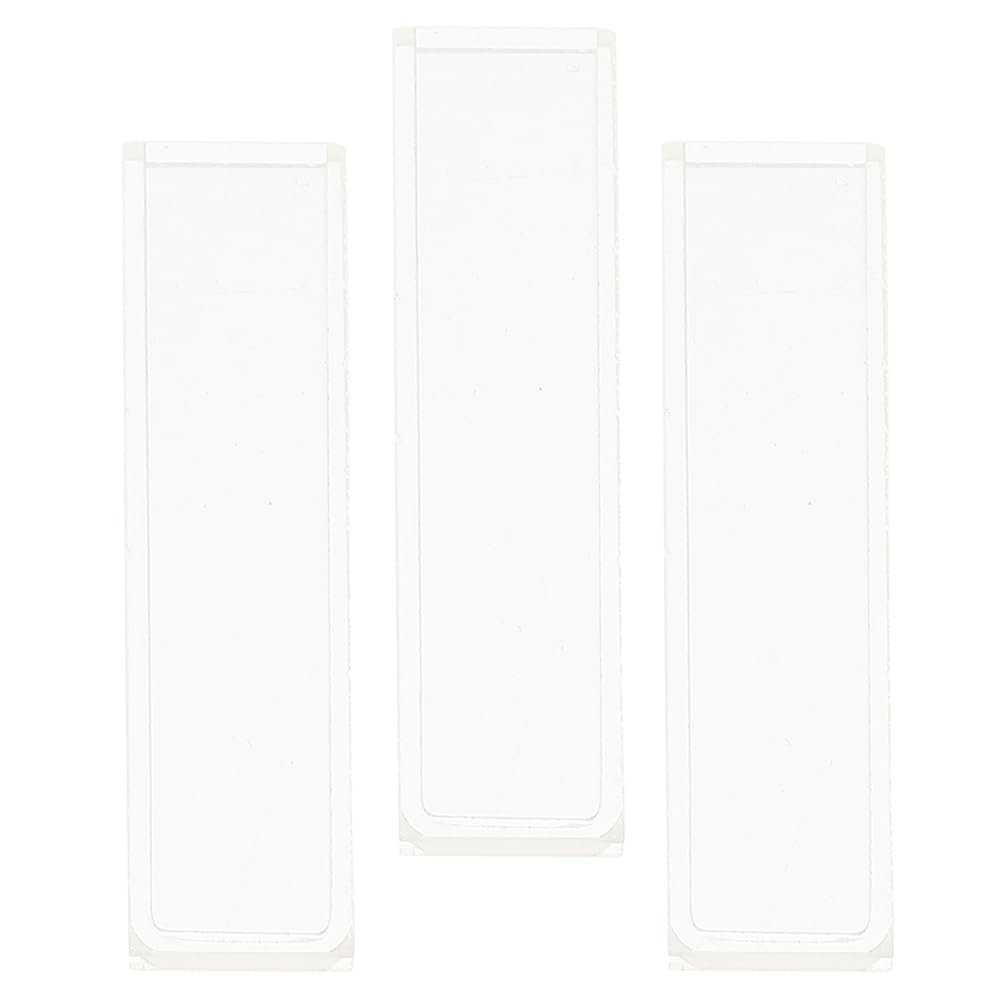 Healvian Cuvette in vetro trasparente cuvette al quarzo per spettrometro cuvette in vetro da 10 mm, cuvette da cuvetta trasparente per celle spettrometri, cuvette in vetro ottico