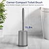 Bristle and Silicone Toilet Brush and Holder Set
