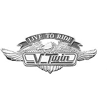 Highway Hawk 01-299 Live to Ride V Twin Emblem Small
