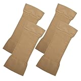 VANZACK Mangas de Compresión para Brazos Mujer 2 Pares Moldeadoras de Brazo Talla Grande Color Piel para Disimular Flacidez y Estilizar Soporte Ortopédico Cómodo y Ajustado para Uso