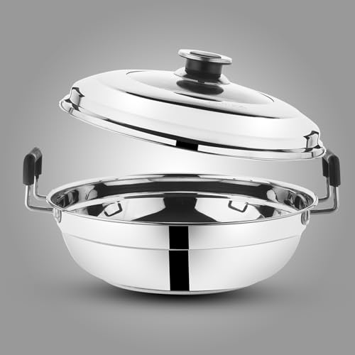Image of Garuda Induction Multi-Kadai 4-in-1 with Glass Lid, with 7 Plates for Idli, Dhokla, Patra and mini idli