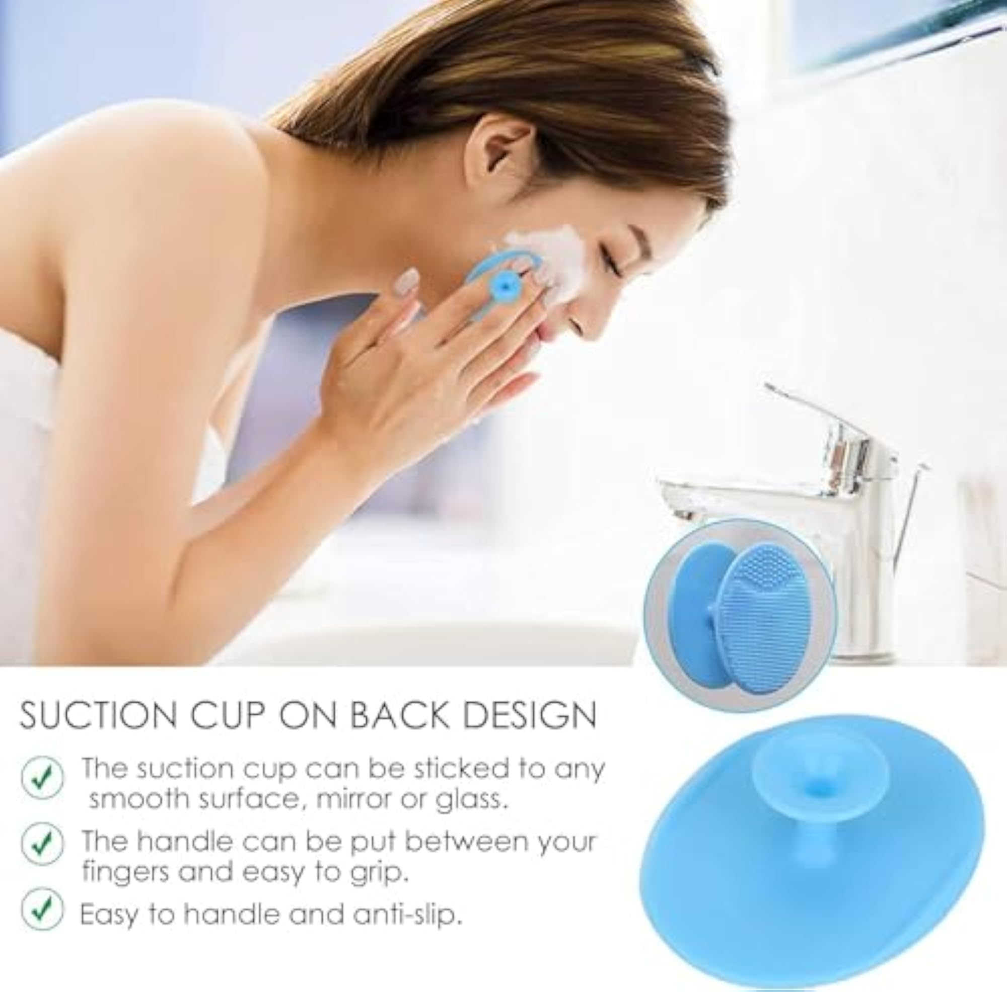 2 Pack Face Scrubber for Deep Cleaning Skin