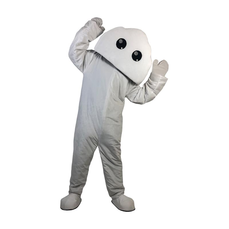 White Cloud Mascot Costume Fancy Dress Cosplay Clothes