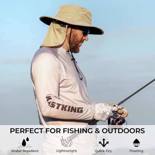 Image of KastKing Sol Armis UPF 50 Boonie Hat - Sun Protection Hat, Fishing Hat, Beach & Hiking Hat, Paddling
