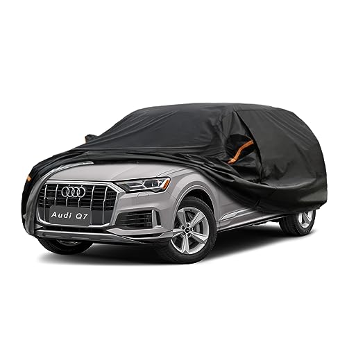 Image of GUNHYI 7 Layer SUV Car Cover Custom Fit Audi Q7 (2005-2025) Waterproof All Weather, Heavy Duty Outdoor Snow Sun Rain Uv Protection (Ships from US Warehouse, Delivery 3-8 Days)