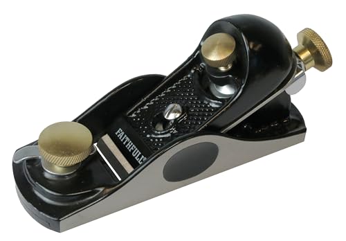 Faithfull 912 Einhandhobel in Holzbox – Präzisionsgefertigter Flachwinkelhobel aus Gusseisen für Hirnholzbearbeitung und allgemeine Endbearbeitung