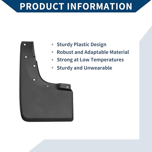 Image of Mud Flaps Splash Guards W /Mount Accessories for Volkswagen AMAROK 2023 2024 Front and Rear Mud Guards 1 Set