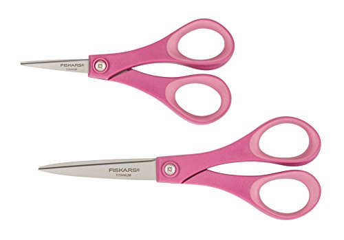 Fiskars Performance Titanium Scissors 7 Inch And 5 Inch Set, Color Received May Vary #TOP18