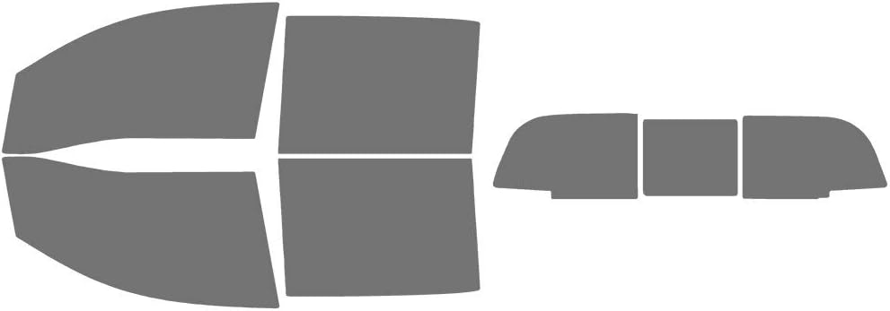 The Tint Effect Precut Window Tint Kit Compatible with Nissan Titan Crew Cab Truck (2016-2024) (Includes: Front Windshield Visor precut in 5%) Automotive Film