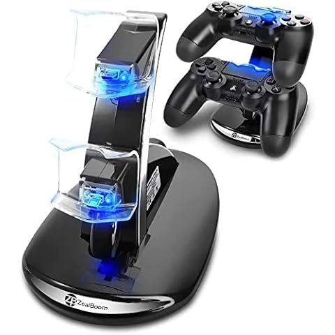 Cargador Dualshock ZB ZealBoom PS4 con indicador LED Cover