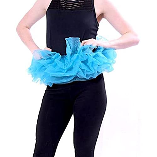 BellaSous Classic Laye Princess Tutu for Halloween, Vintage Style and Festive Crinoline (Turquoise,One Size)