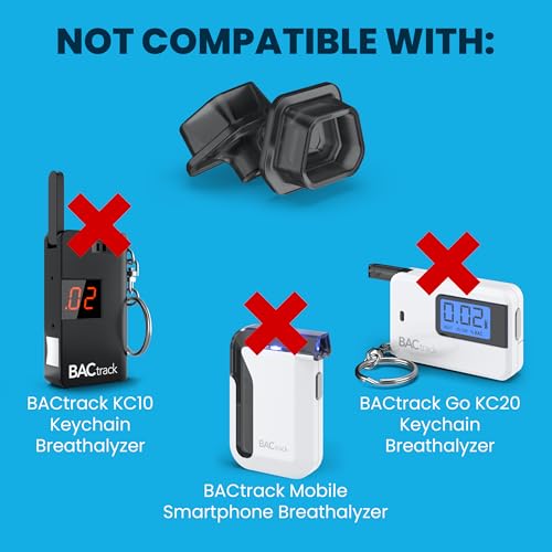 BACtrack C-Serie Mundstücke für Atemalkoholtester (20er Pack) | Kompatibel mit den Alkoholometern C6 und C8